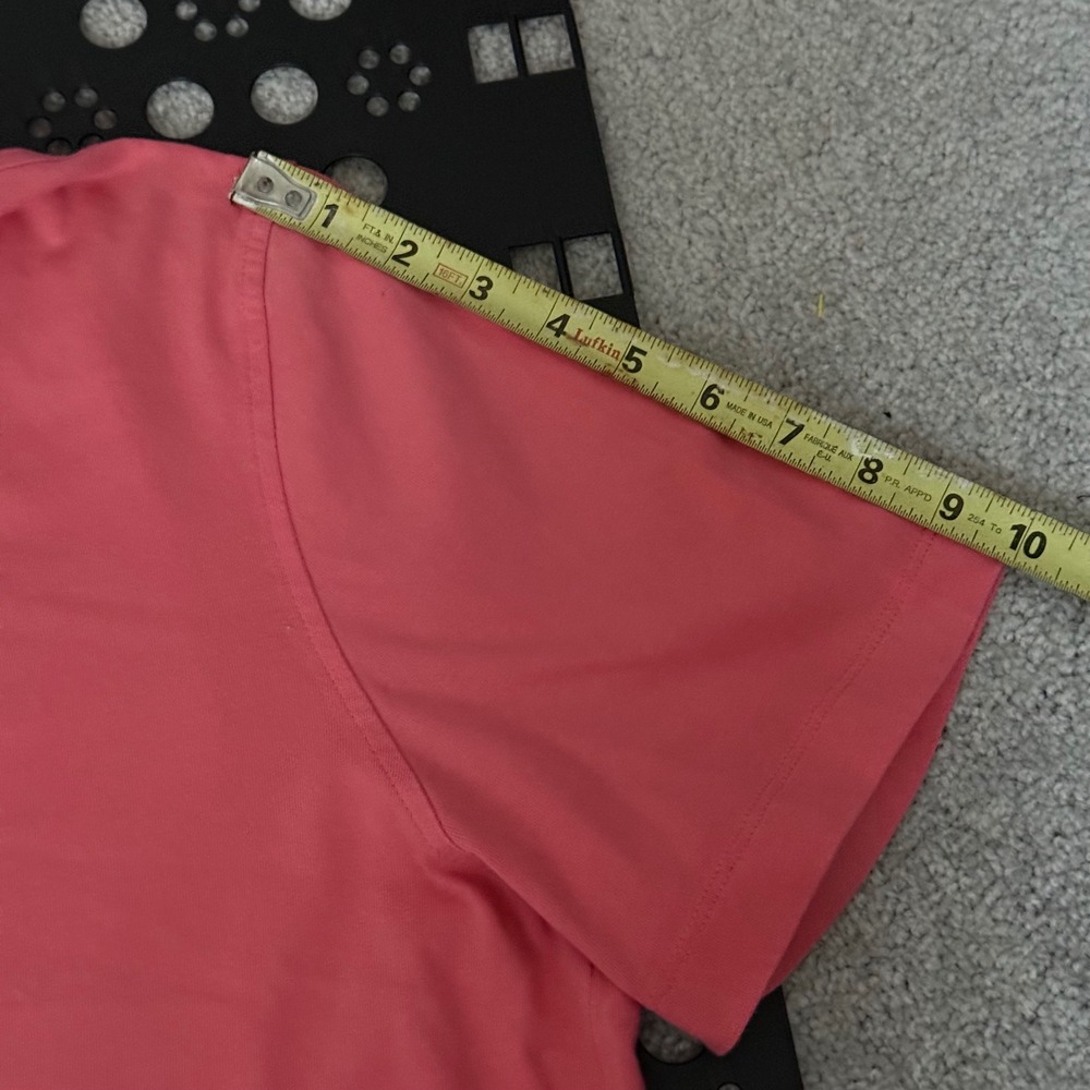 Nautica Mens XL Coral Pink Short Sleeve Cotton Polo Shirt J-Class Logo - Picture 8 of 8